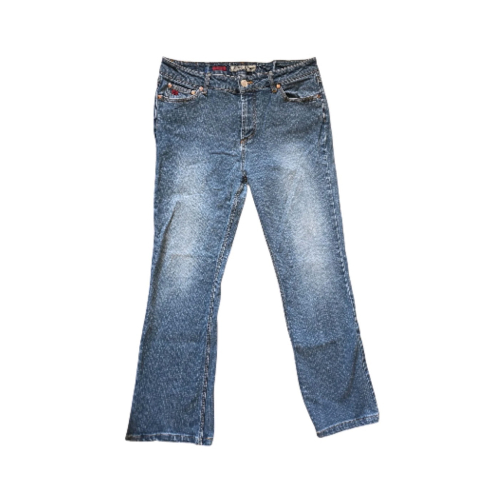 Paris Blues Women's Vintage 1990's flare style blue Jeans Size 13 Y2K